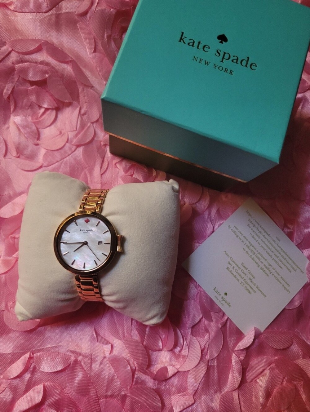Kate Spade Rose Gold Mother-of-Pearl Watch